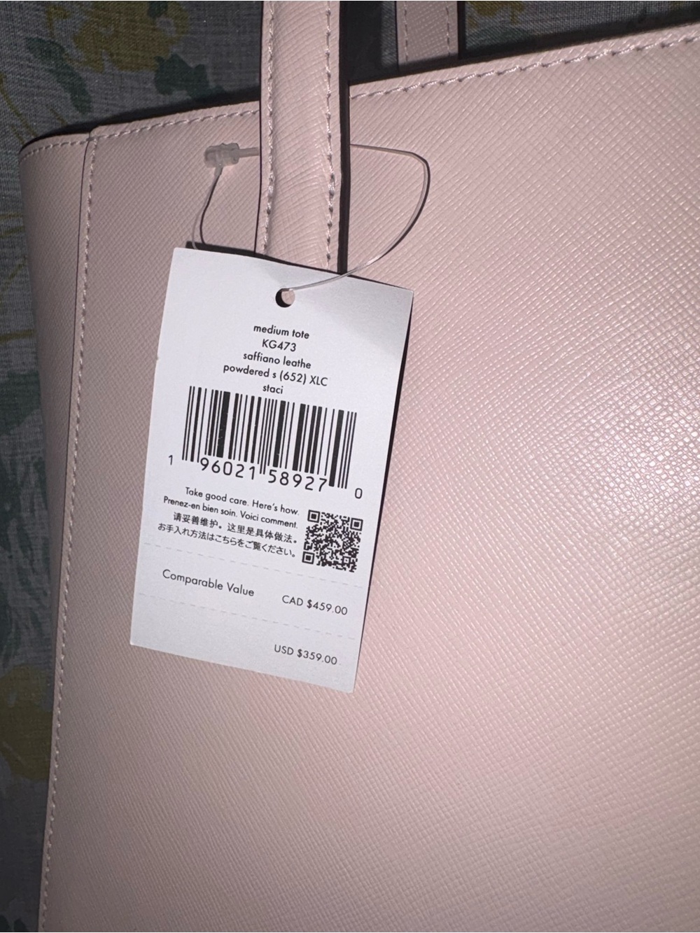 kate spade Staci pink Blush medium Leather Tote - Picture 5 of 7